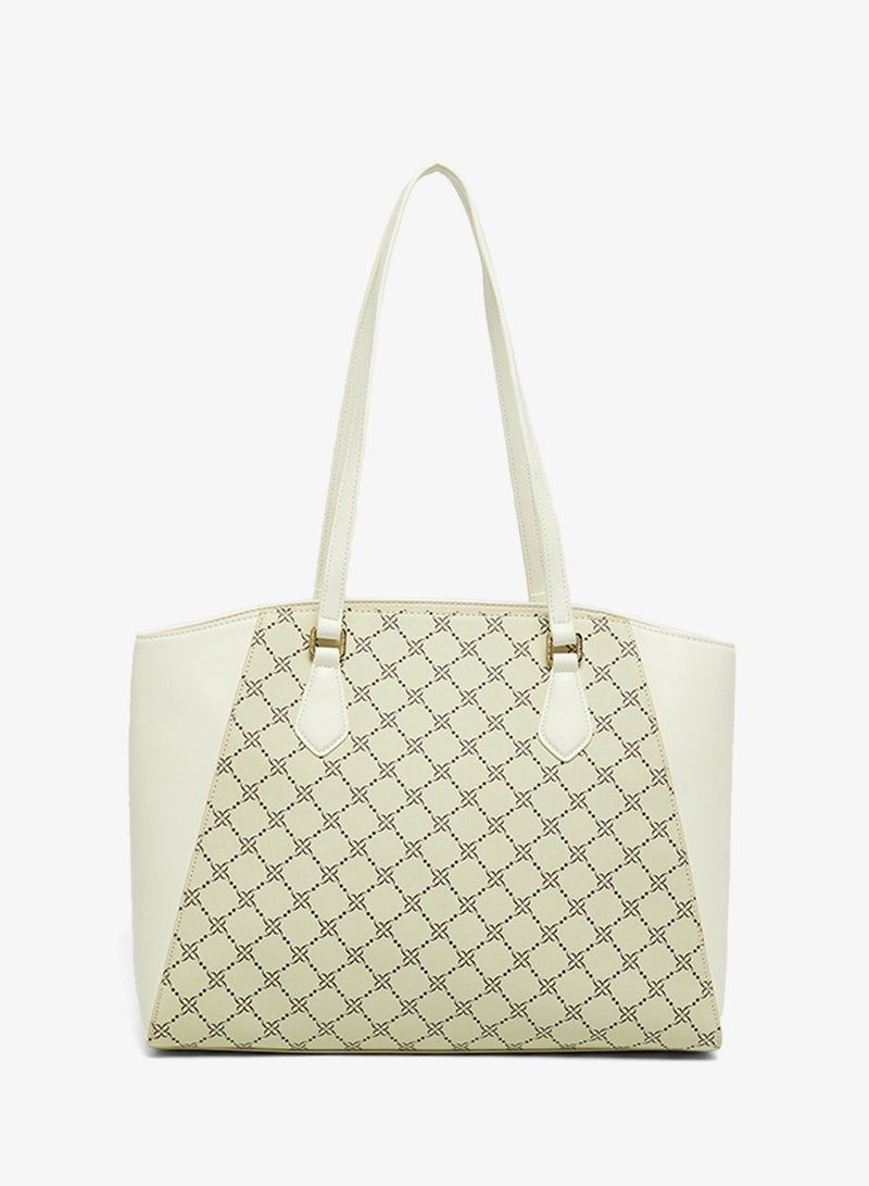 NINE WEST Top Handle Logo Detail Tote - Image 2